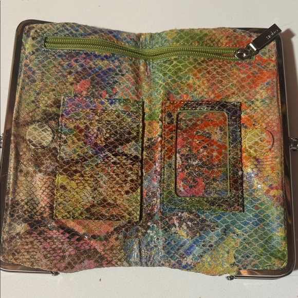 HOBO Lauren clutch/ wallet multicolor Snakeskin Clutch